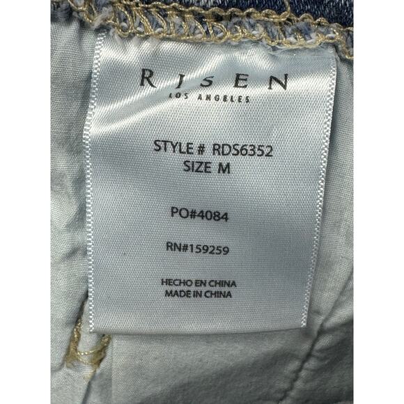 Risen Jeans Women's High RIse Western Style Denim Shorts - Size M (30x3) - Picture 5 of 6